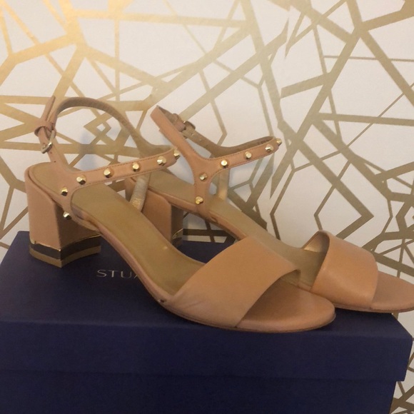 Nude Block Heels - Picture 2 of 8